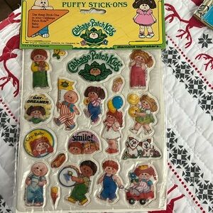 Cabbage patch 1983 puffy stick ons